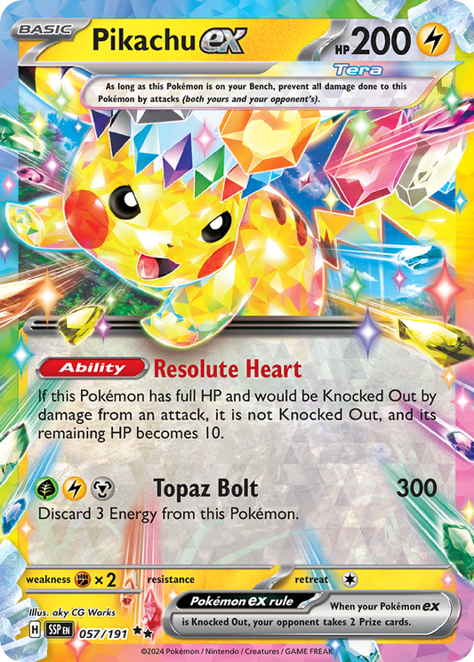 Pikachu ex - 57/191 Surging Sparks