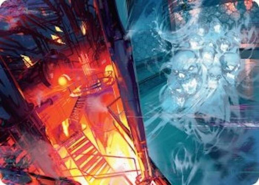 Roaring Furnace // Steaming Sauna Art Card [Art Series: Duskmourn: House of Horror] 37