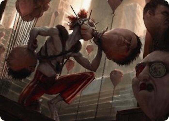 The Jolly Balloon Man Art Card [Art Series: Duskmourn: House of Horror] 18
