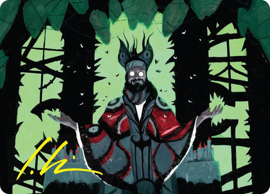 Victor, Valgavoth's Seneschal Art Card (23/54) (Gold-Stamped Signature) [Art Series: Duskmourn: House of Horror] 23