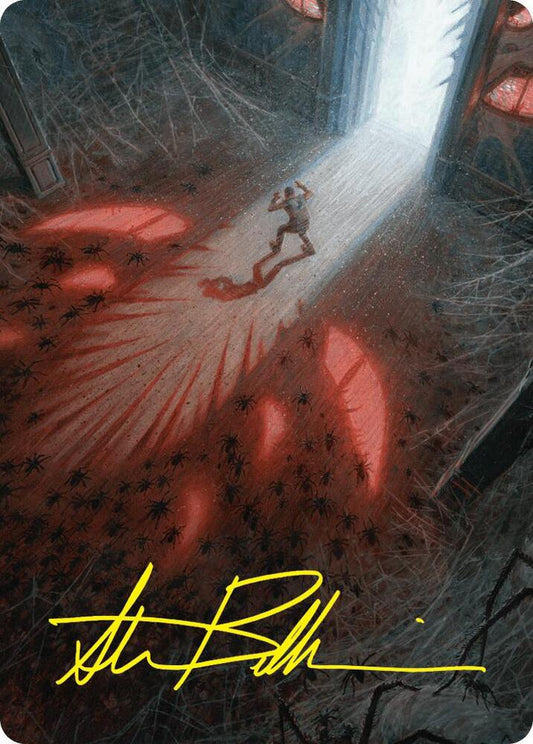 Fear My Authority Art Card (Gold-Stamped Signature) [Art Series: Duskmourn: House of Horror] 49