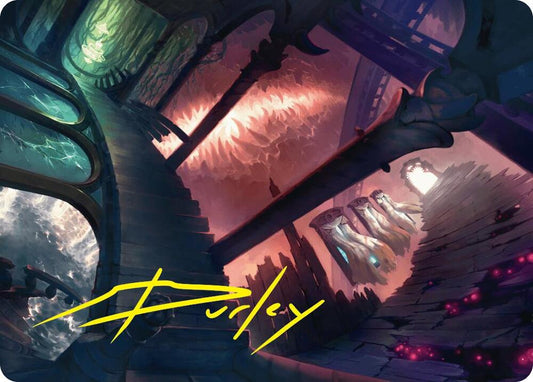 Terramorphic Expanse Art Card (Gold-Stamped Signature) [Art Series: Duskmourn: House of Horror] 27