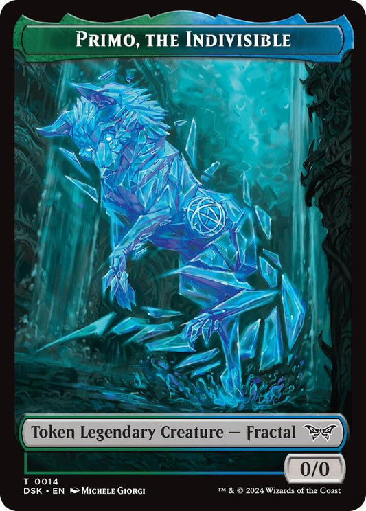 Primo, the Indivisible // Manifest Double-Sided Token [Duskmourn: House of Horror] 14 // 18