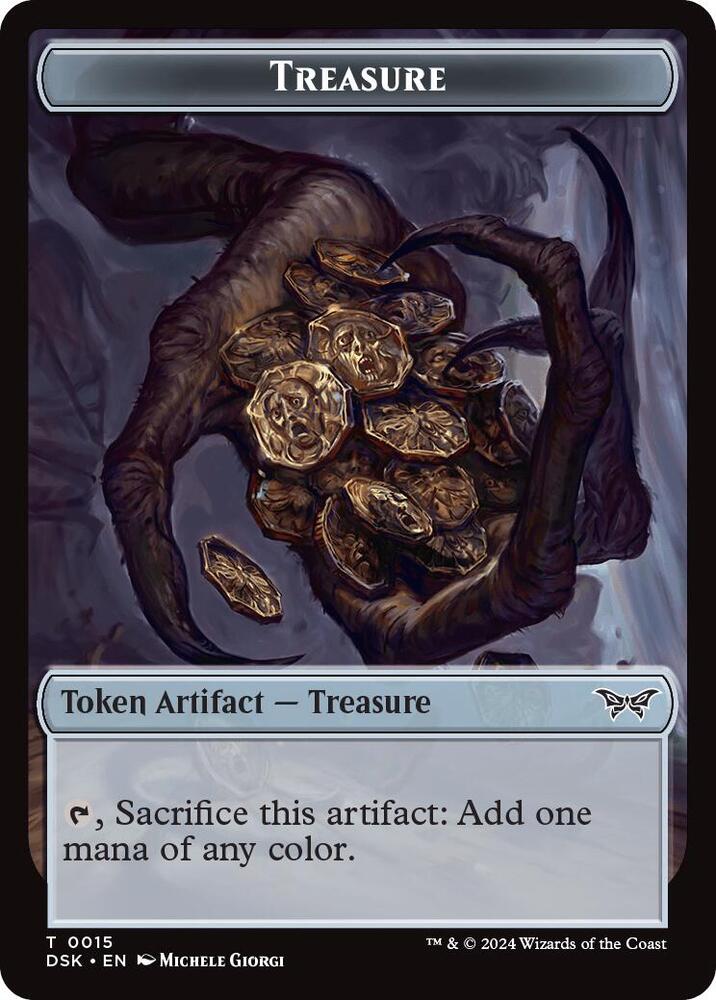 Treasure // Copy Double-Sided Token [Duskmourn: House of Horror] 15 // 1