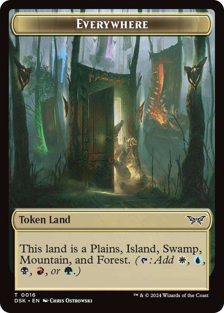 Everywhere // Manifest Double-Sided Token [Duskmourn: House of Horror] 16 // 18