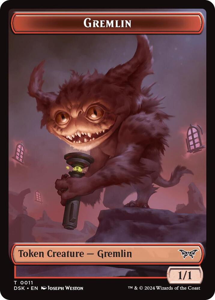 Gremlin // Manifest Double-Sided Token [Duskmourn: House of Horror] 11 // 18