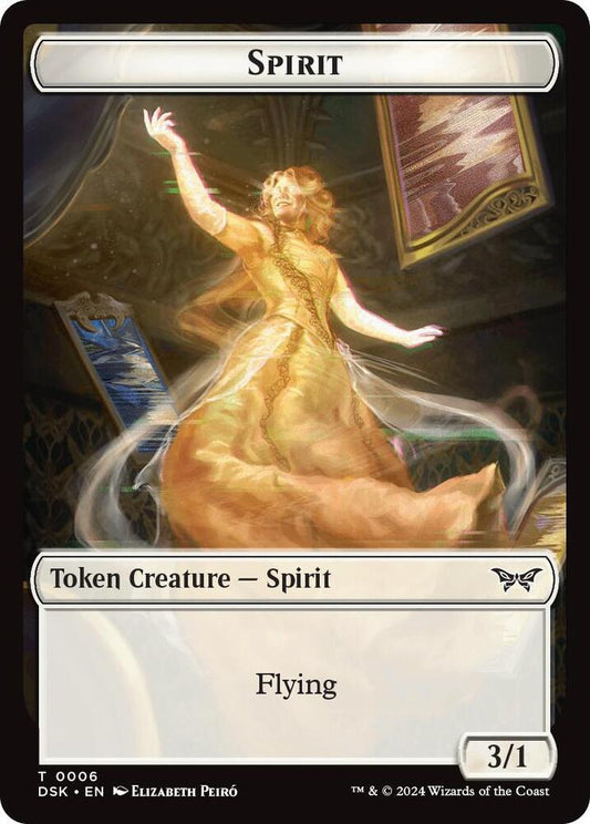 Spirit (0006) Token [Duskmourn: House of Horror] 6