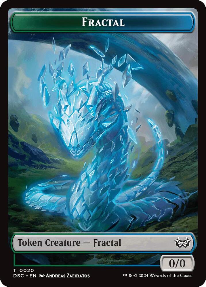 Fractal // Scarecrow Double-Sided Token [Commander: Duskmourn: House of Horror] 20 // 23