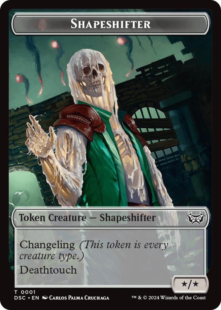 Shapeshifter // Insect (0022) Double-Sided Token [Commander: Duskmourn: House of Horror] 1 // 22