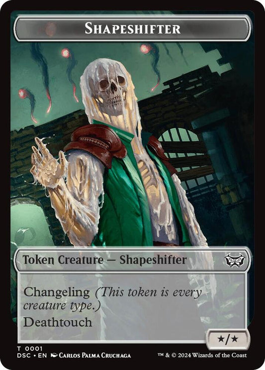 Shapeshifter // Insect (0022) Double-Sided Token [Commander: Duskmourn: House of Horror] 1 // 22