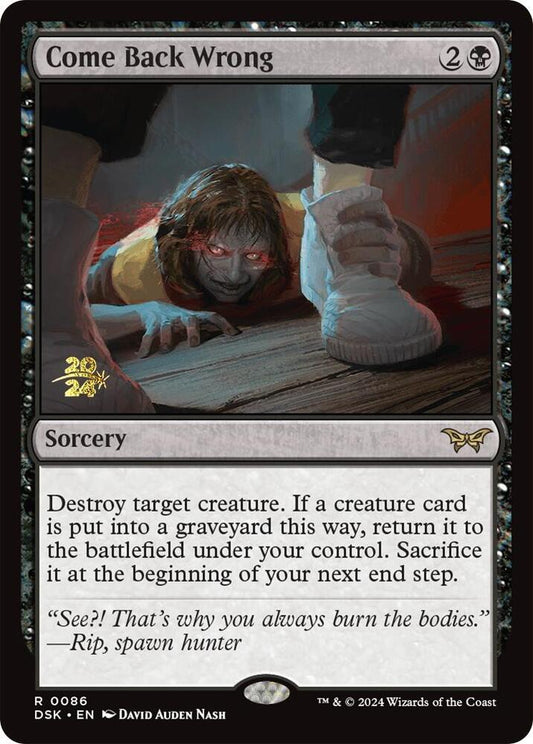 Come Back Wrong (0086) [Prerelease Cards] 86
