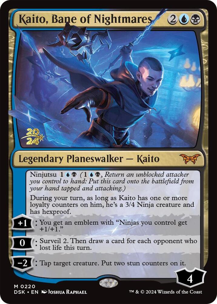 Kaito, Bane of Nightmares [Prerelease Cards] 220