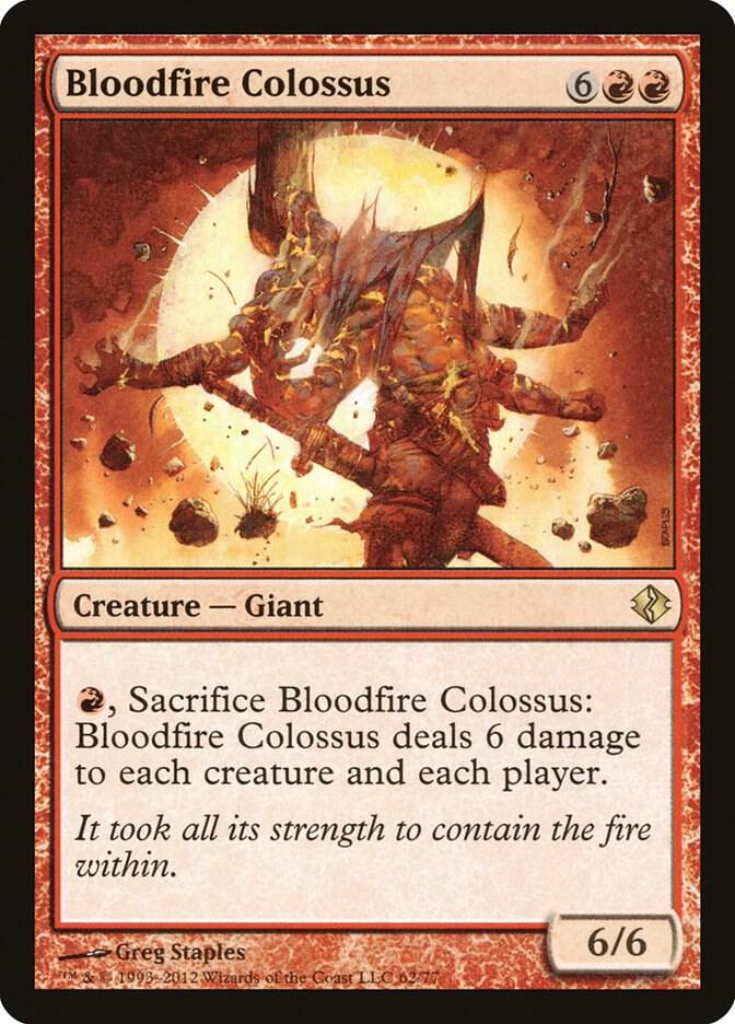 Bloodfire Colossus [Duel Decks: Venser vs. Koth] 62
