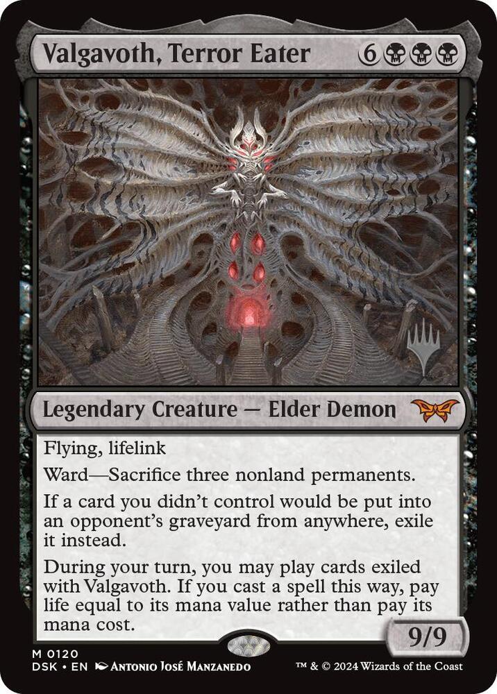 Valgavoth, Terror Eater [Promo Pack: Duskmourn: House of Horror] 120