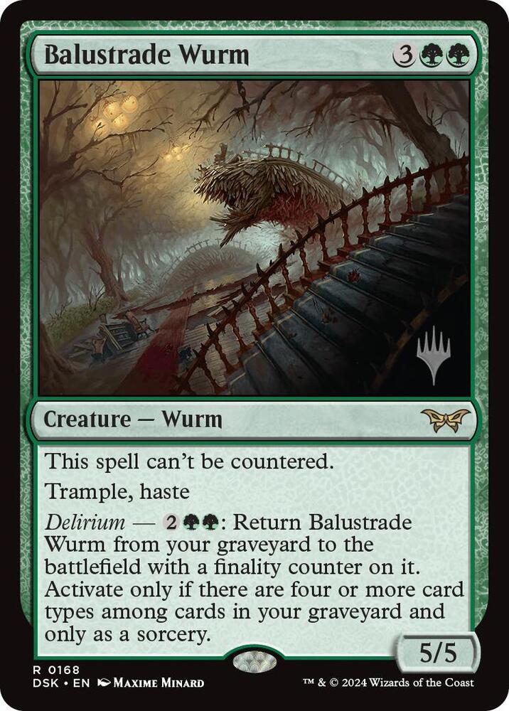 Balustrade Wurm [Promo Pack: Duskmourn: House of Horror] 168