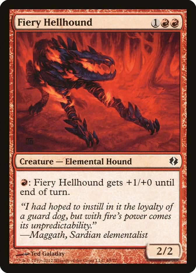 Fiery Hellhound [Duel Decks: Venser vs. Koth] 49