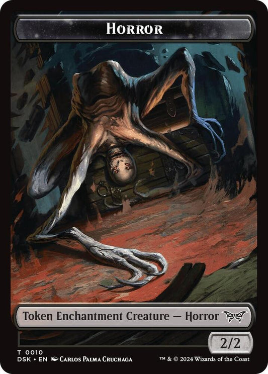 Horror // Copy Double-Sided Token [Duskmourn: House of Horror] 10 // 1