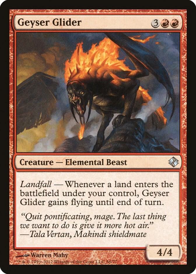 Geyser Glider [Duel Decks: Venser vs. Koth] 56