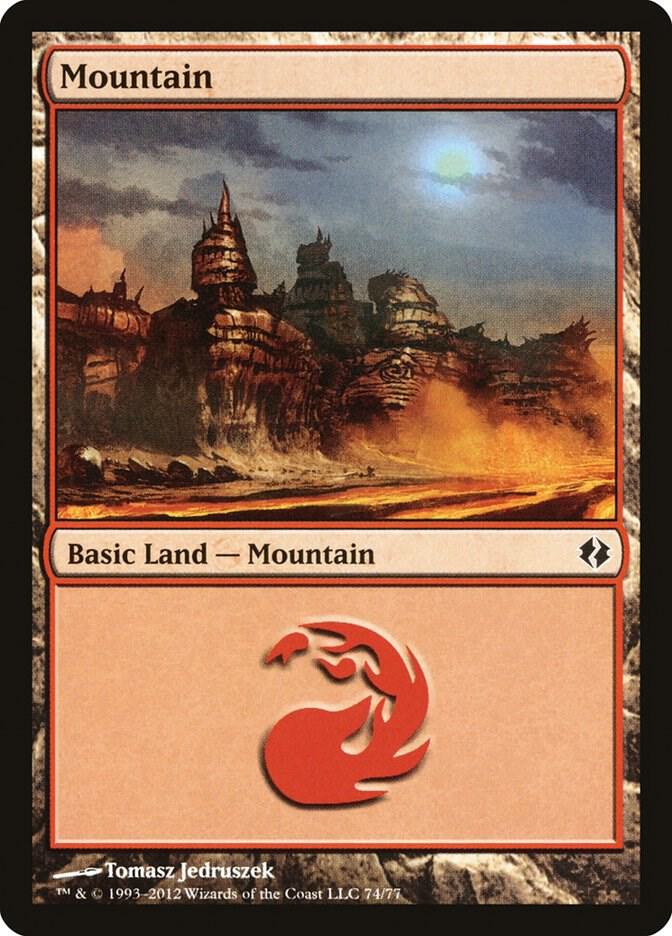Mountain (74) [Duel Decks: Venser vs. Koth] 74