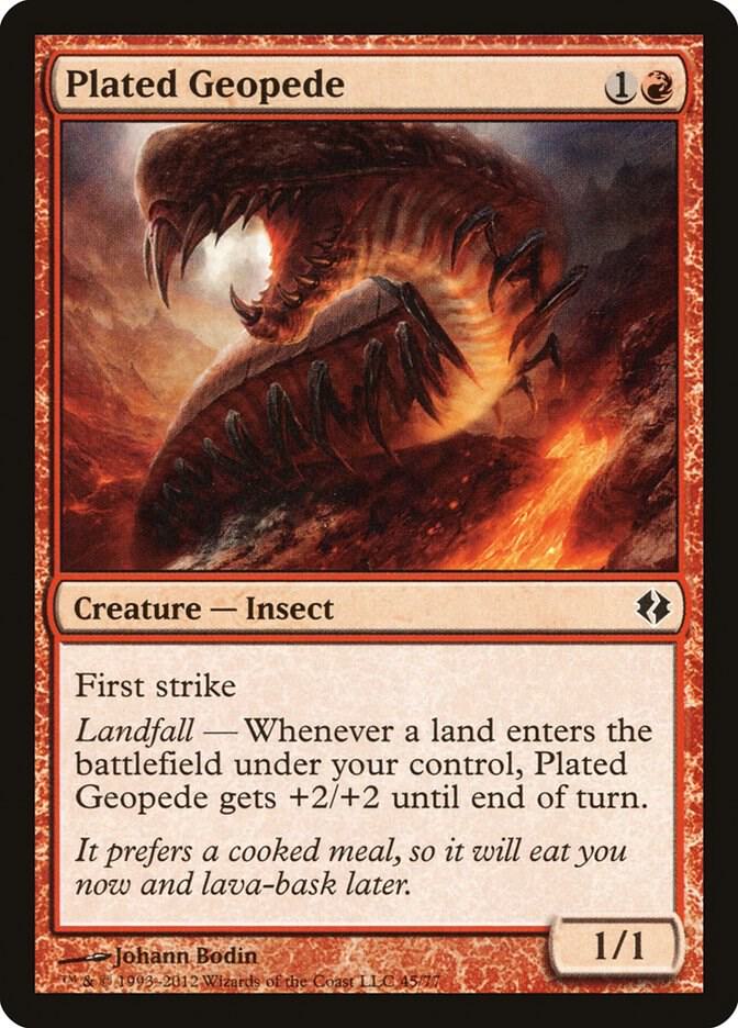 Plated Geopede [Duel Decks: Venser vs. Koth] 45