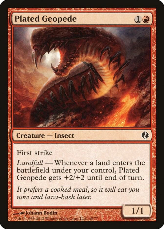 Plated Geopede [Duel Decks: Venser vs. Koth] 45