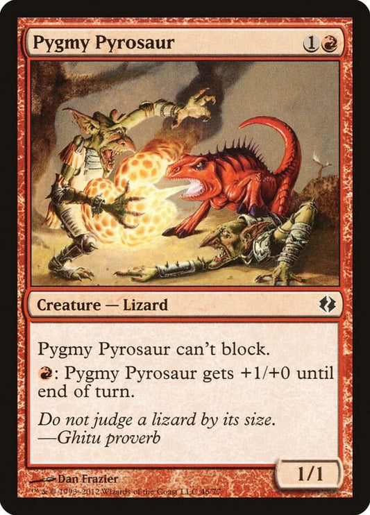 Pygmy Pyrosaur [Duel Decks: Venser vs. Koth] 46
