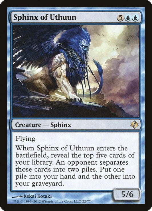 Sphinx of Uthuun [Duel Decks: Venser vs. Koth] 22