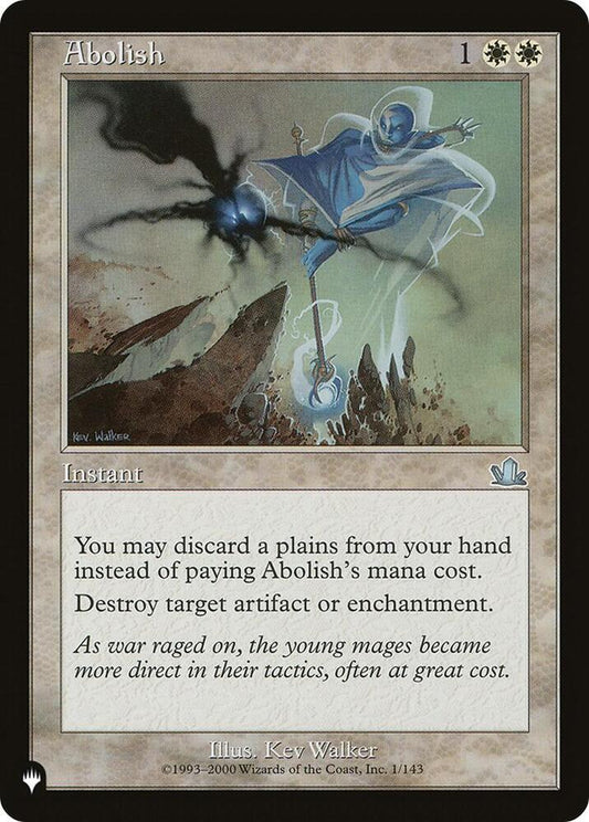 Abolish [The List Reprints] 1/143