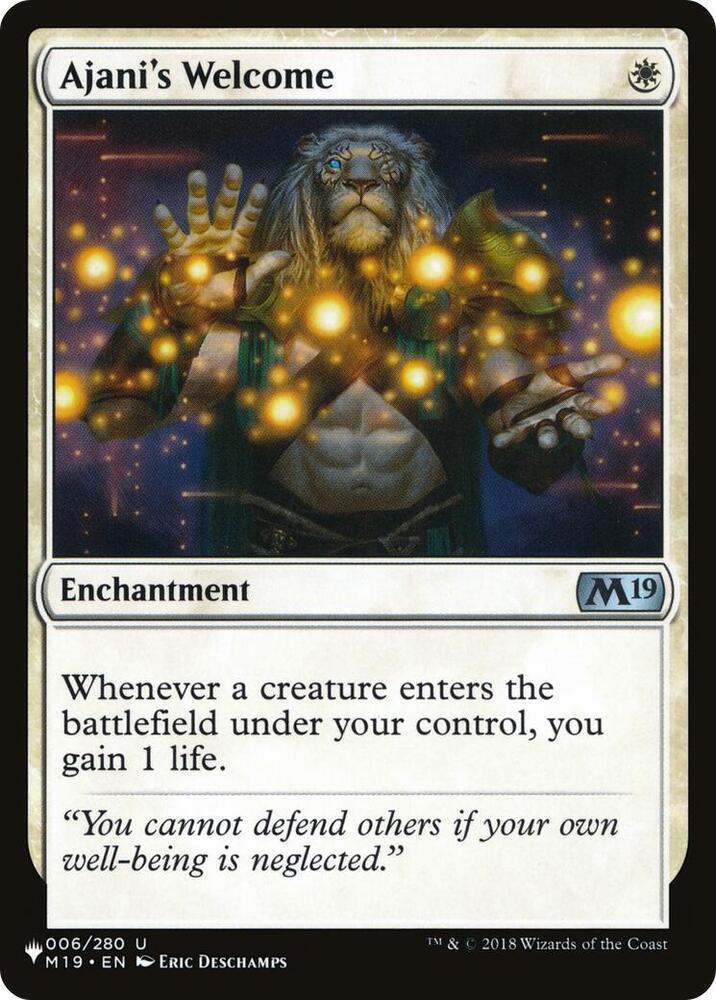 Ajani's Welcome [The List Reprints] 006/280
