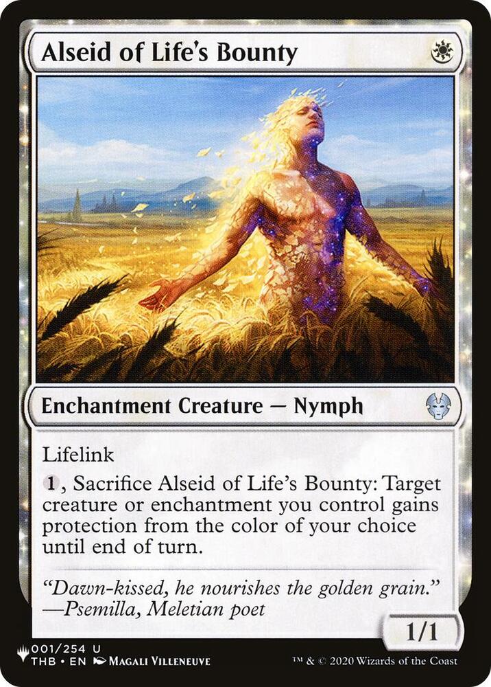 Alseid of Life's Bounty [The List Reprints] 001/254
