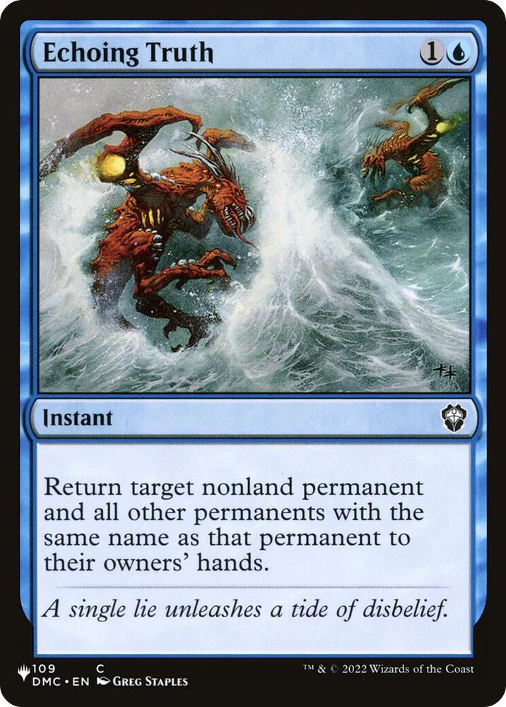 Echoing Truth [The List Reprints] 109/048
