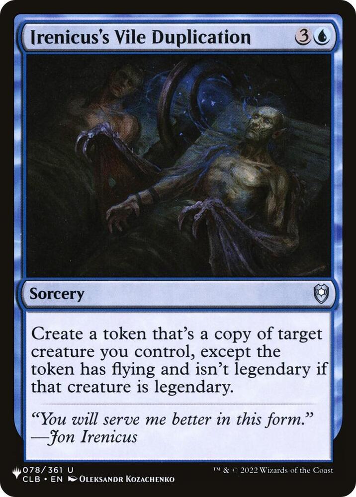 Irenicus's Vile Duplication [The List Reprints] 078/361