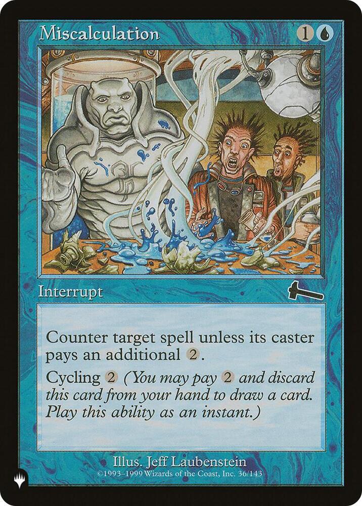 Miscalculation [The List Reprints] 36/143