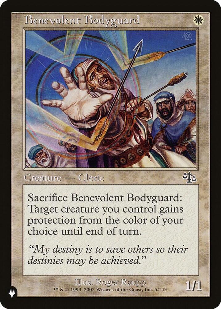 Benevolent Bodyguard [The List Reprints] 5/143