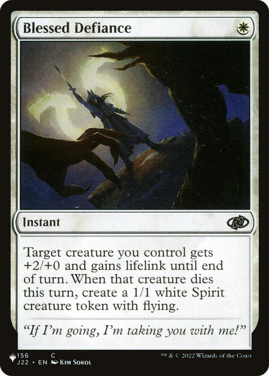 Blessed Defiance [The List Reprints] 156/051
