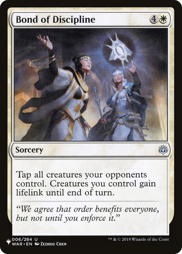 Bond of Discipline [The List Reprints] 006/264