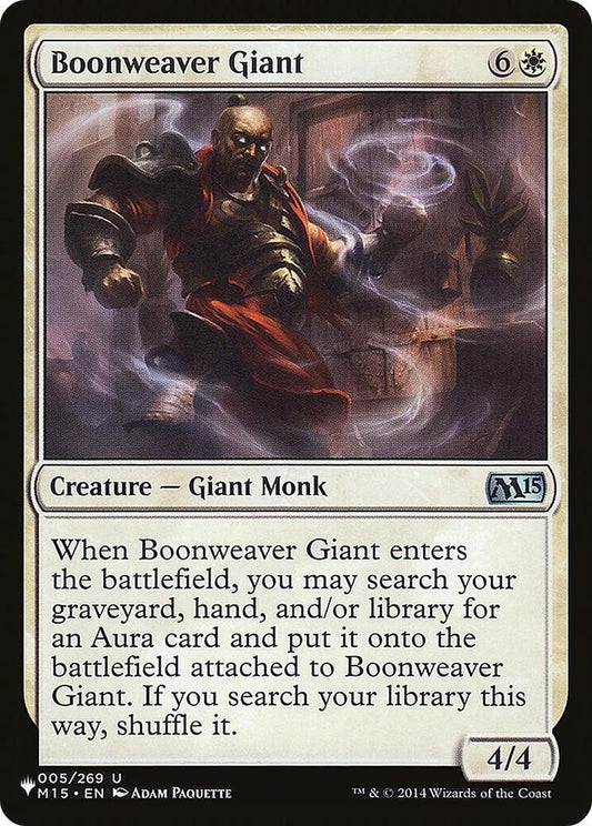 Boonweaver Giant [The List Reprints] 005/269