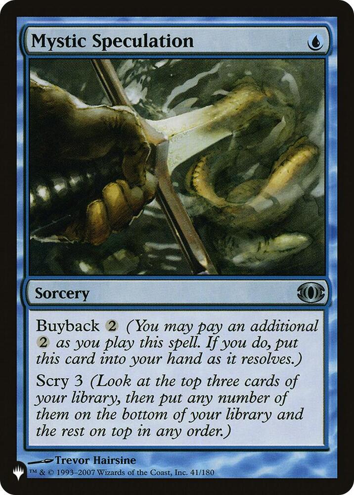 Mystic Speculation [The List Reprints] 41/180