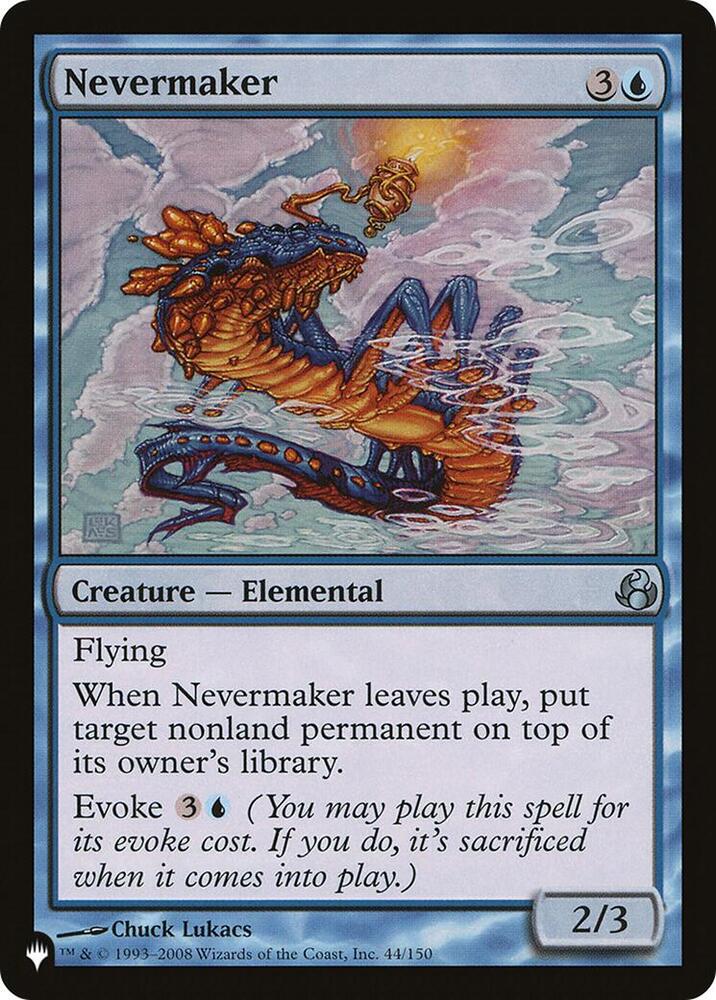 Nevermaker [The List Reprints] 44/150