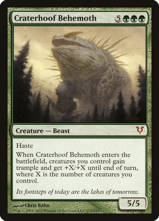 Craterhoof Behemoth [Avacyn Restored] 172