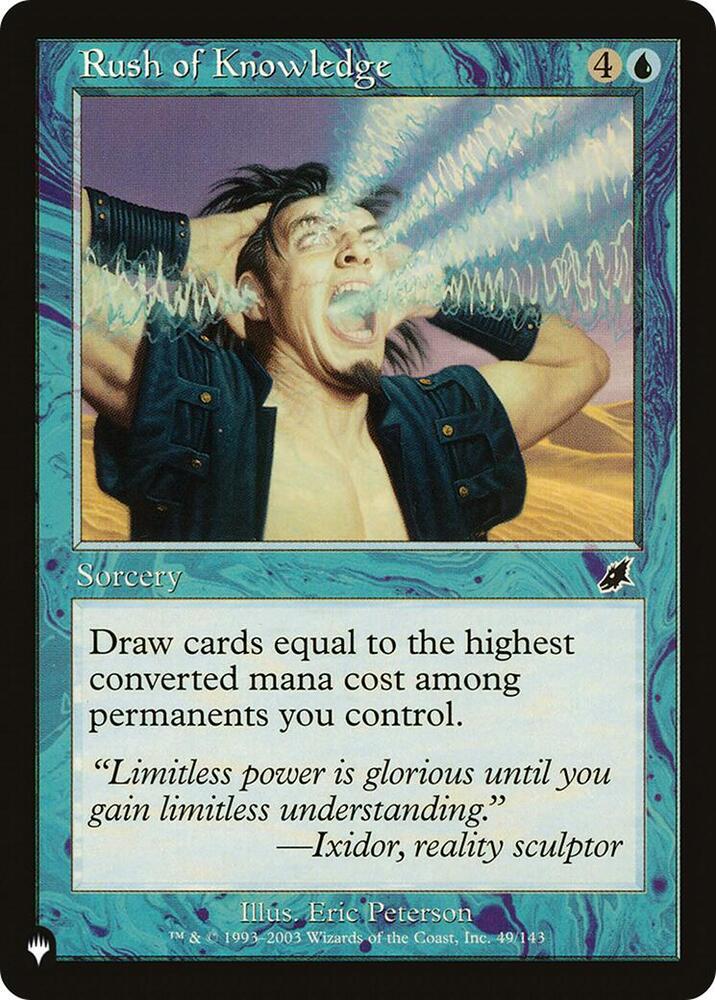 Rush of Knowledge [The List Reprints] 49/143