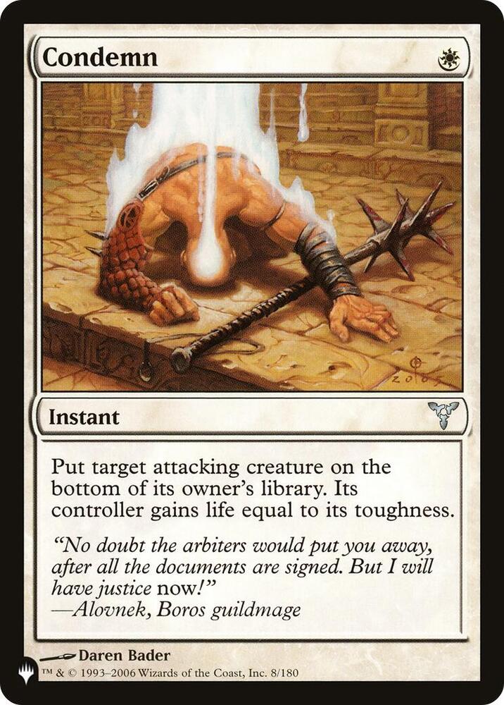 Condemn [The List Reprints] 8/180