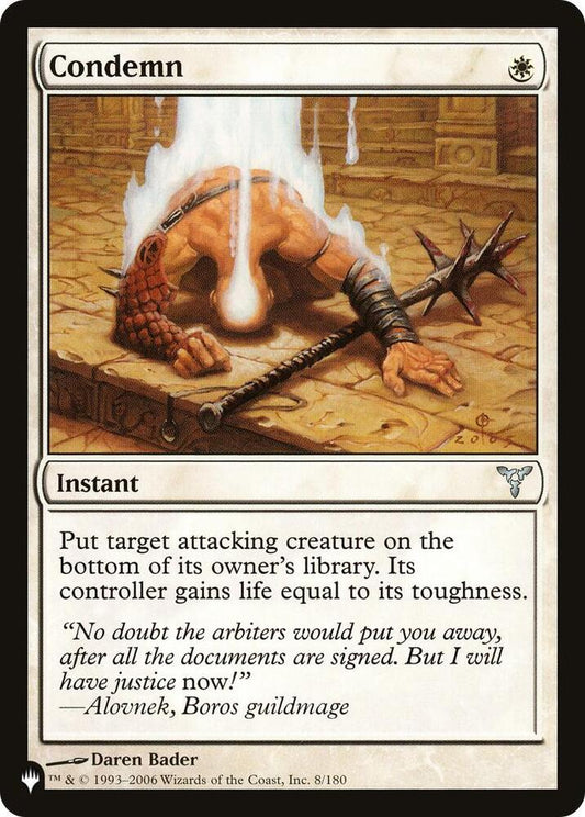 Condemn [The List Reprints] 8/180