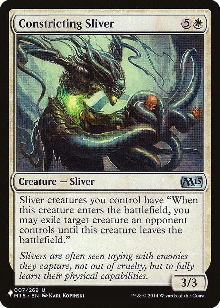 Constricting Sliver [The List Reprints] 007/269