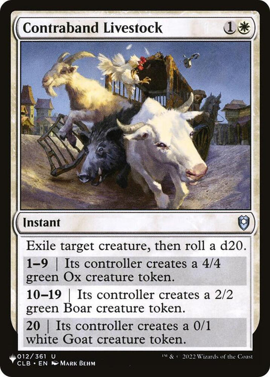 Contraband Livestock [The List Reprints] 012/361