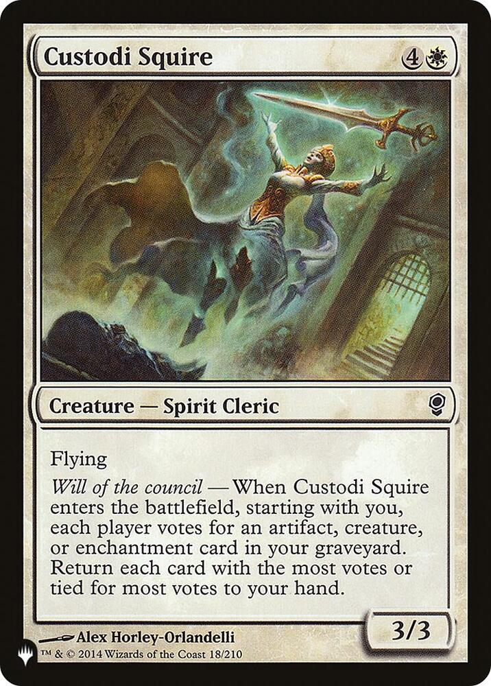 Custodi Squire [The List Reprints] 18/210