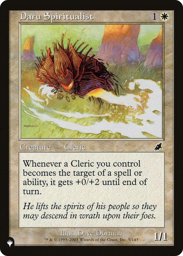 Daru Spiritualist [The List Reprints] 5/143
