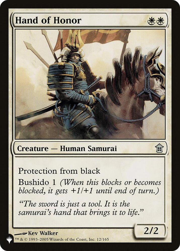 Hand of Honor [The List Reprints] 12/165