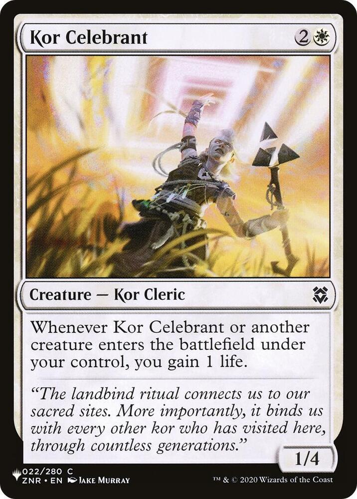 Kor Celebrant [The List Reprints] 022/280