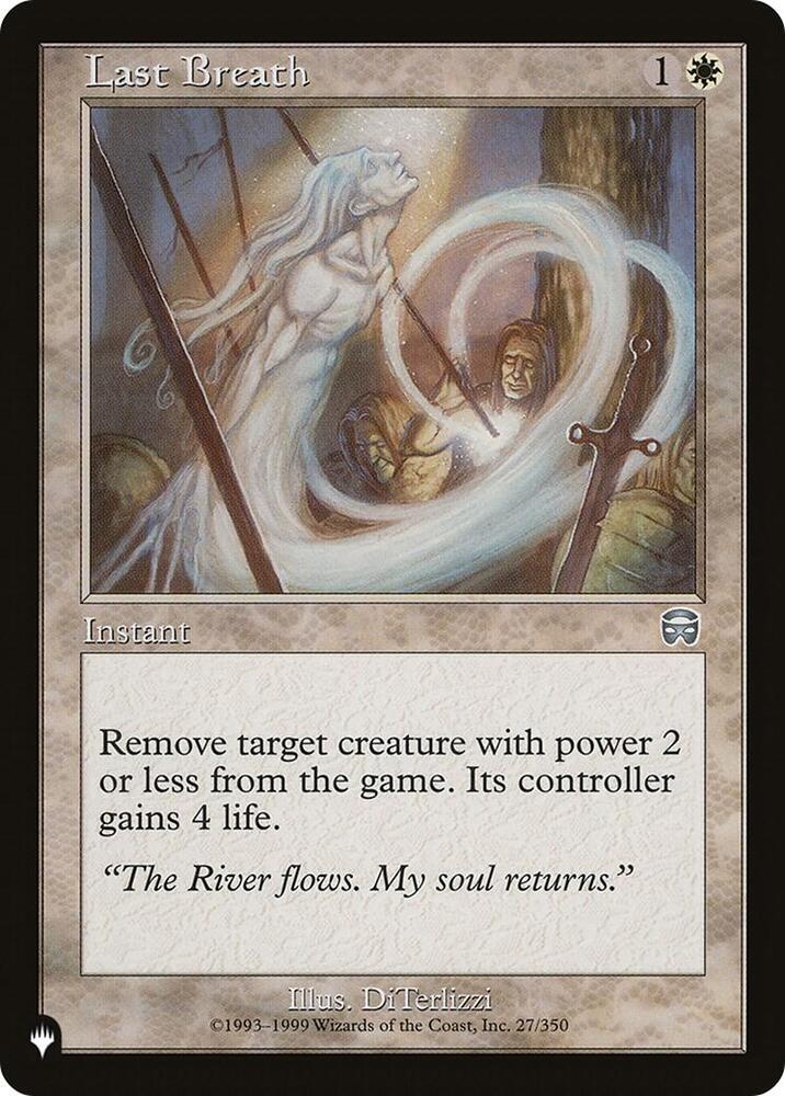 Last Breath [The List Reprints] 27/350